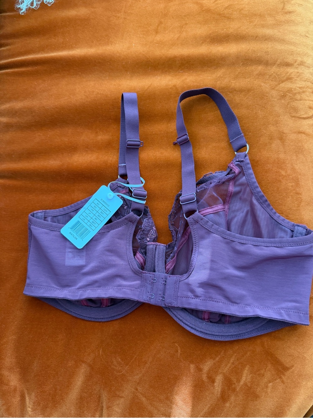 Elomi NWT Mathilda Bra in Berry Convertible To Racerback Unlined 36H - Picture 4 of 11